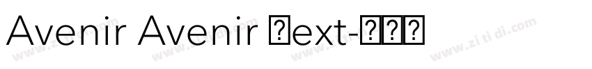 Avenir Avenir Next字体转换